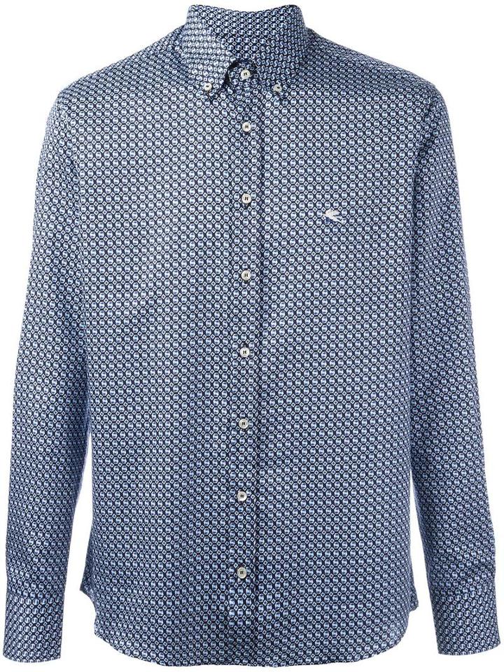Etro Printed Shirt, Men's, Size: 39, Cotton