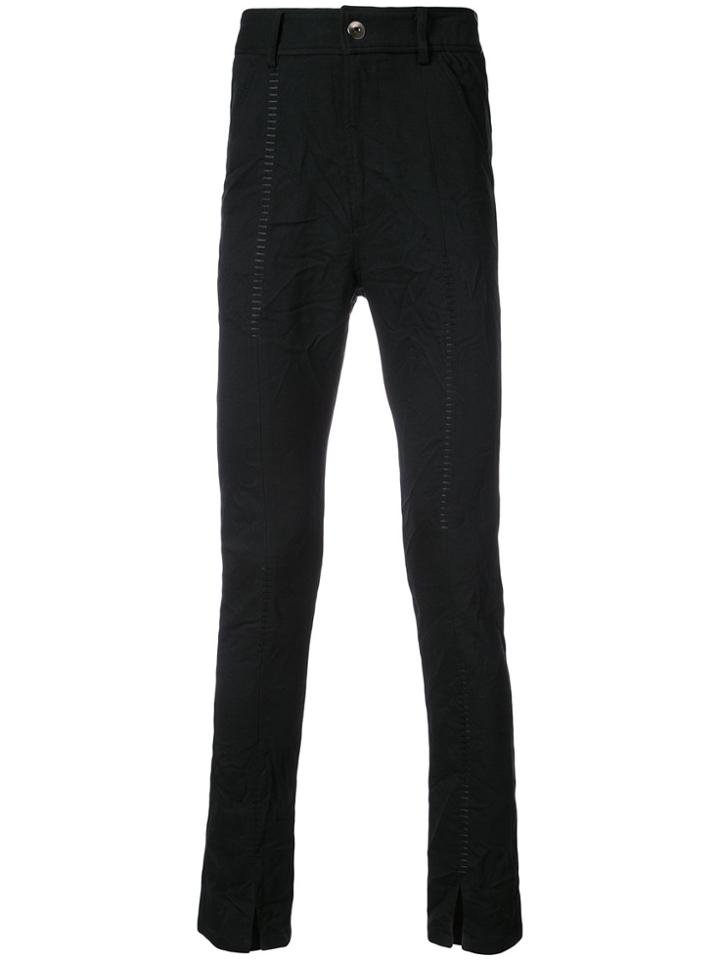 D.gnak Stitched Skinny Trousers - Black