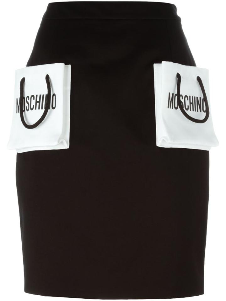 Moschino 3d Shopping Bag Pocket Skirt