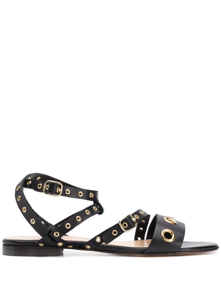 Tila March Monica Flat Sandals - Black