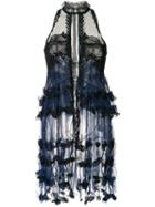 Jonathan Simkhai - Flutter Tunic - Women - Viscose - 2, Blue, Viscose