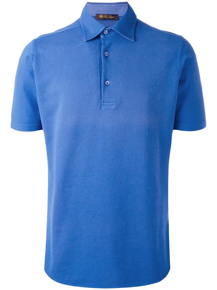 Loro Piana - Classic Polo Top - Men - Cotton - M, Blue, Cotton