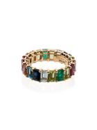 Shay Rainbow Eternity 18kt Gold Ring - Pink