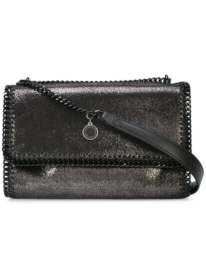 Stella Mccartney Metallic Falabella Clutch - Black