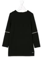 Dsquared2 Kids - Zip Sleeve Long Top - Kids - Nylon/spandex/elastane/viscose - 10 Yrs, Black