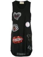 Andrea Bogosian Embellished Tank Top - Black