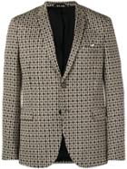 Neil Barrett Houndstooth Blazer - Neutrals