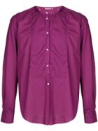 Massimo Alba Long-sleeve Fitted Shirt - Purple