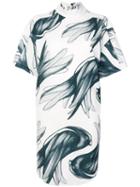 Ioana Ciolacu - Bird Detail Shift Dress - Women - Polyester - S, White, Polyester