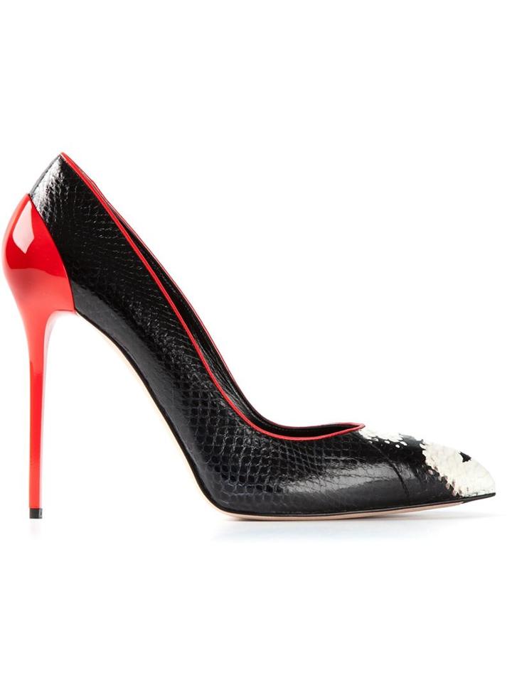 Alexander Mcqueen Contrasting Heel Pumps