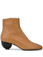 Proenza Schouler Round Heel Booties - Brown