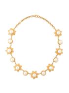 Balenciaga Pre-owned Pearl Embellished Necklace - Metallic