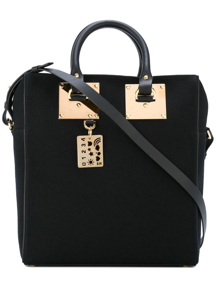 Sophie Hulme Rectangular Tote, Women's, Black, Cotton