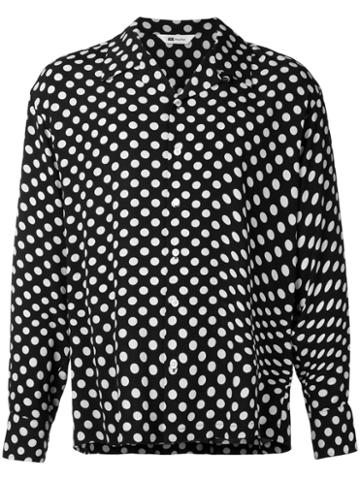Soe - Polka-dot Shirt - Men - Rayon - 2, Blue, Rayon