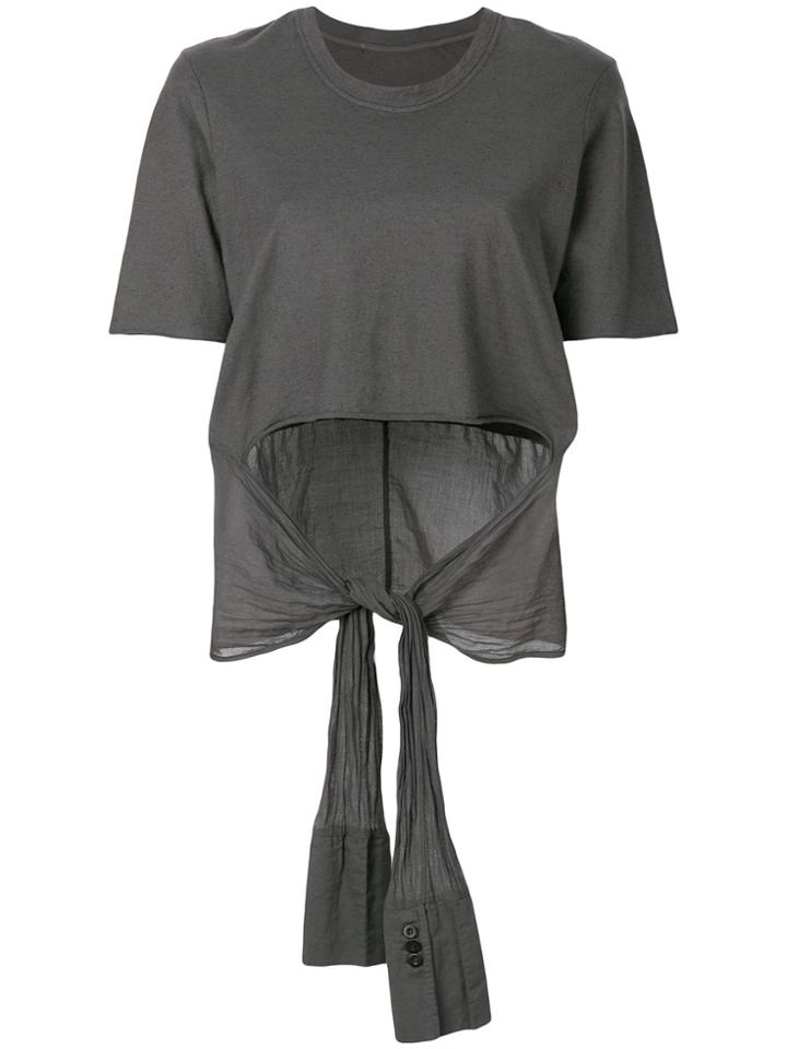 Lost & Found Rooms Knotted T-shirt - Grey