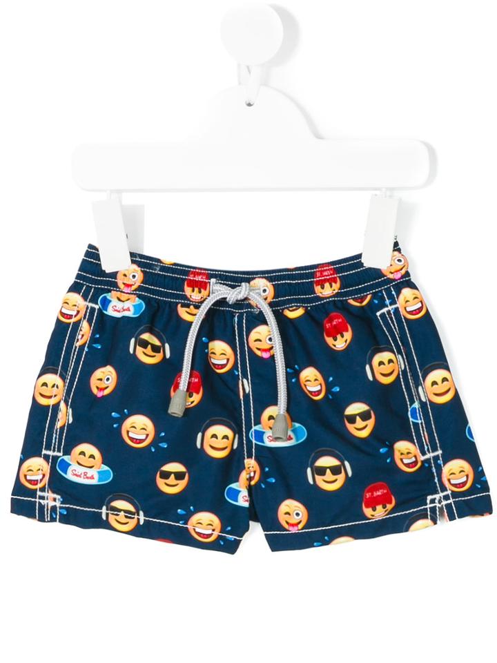 Mc2 Saint Barth Kids - Emoji Printed Swim Shorts - Kids - Polyamide/polyester/spandex/elastane - 12 Mth