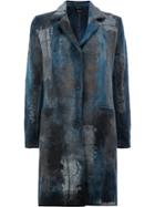 Avant Toi Single Breasted Coat - Blue