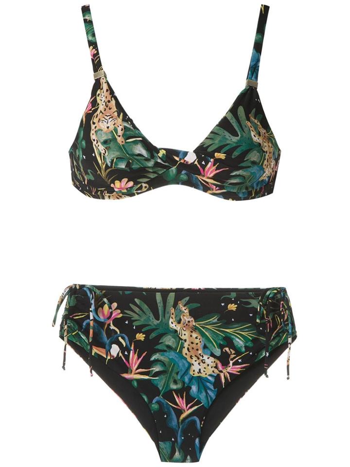 Lygia & Nanny Marcela Printed Bikini Set - Black