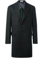 Boglioli Single Breasted Coat, Men's, Size: 52, Grey, Silk/acetate/cupro