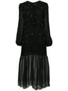 Cynthia Rowley Jules Embellished Tulle Dress - Black