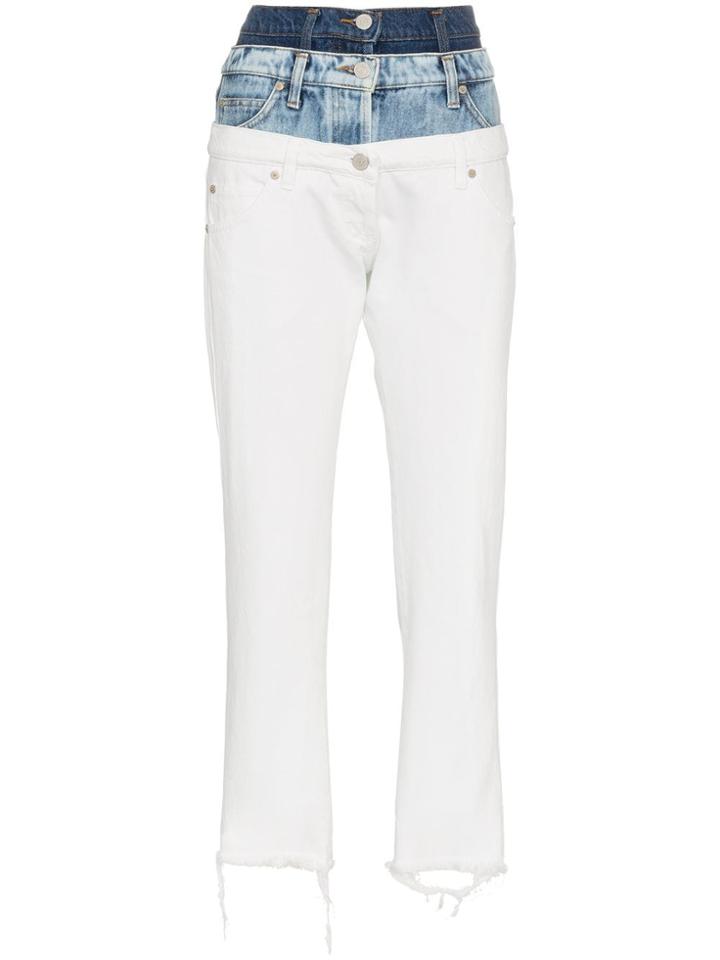 Natasha Zinko Triple Layered Skinny Jeans - Blue