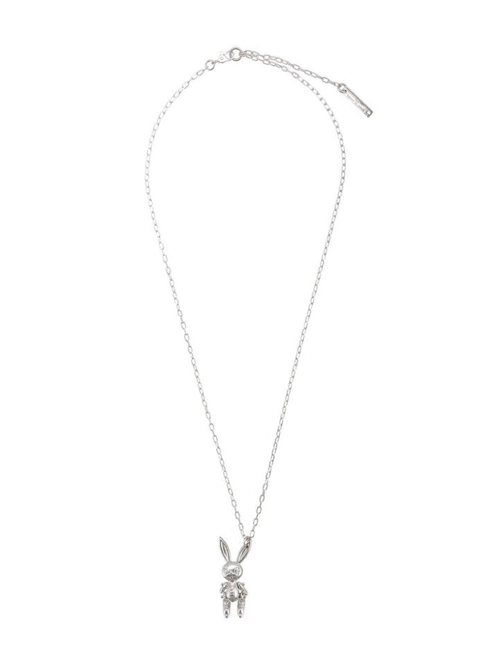 Ambush Bunny Pendant Necklace - Silver