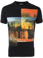 Dsquared2 Desert Palm Photo T-shirt - Black