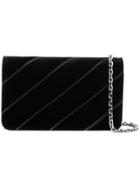 Casadei Velvetop Clutch Bag - Black