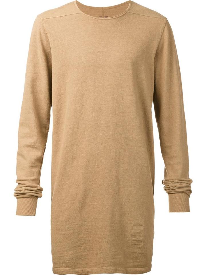 Rick Owens Drkshdw 'level' T-shirt, Men's, Size: Small, Brown, Cotton