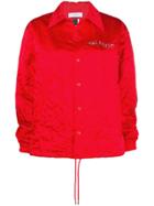 Facetasm Creased Shirt Jacket - Red