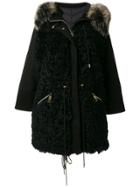 Liska Hooded Winter Coat - Black