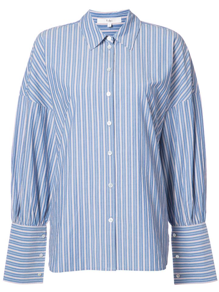 Tibi Striped Shirt - Blue