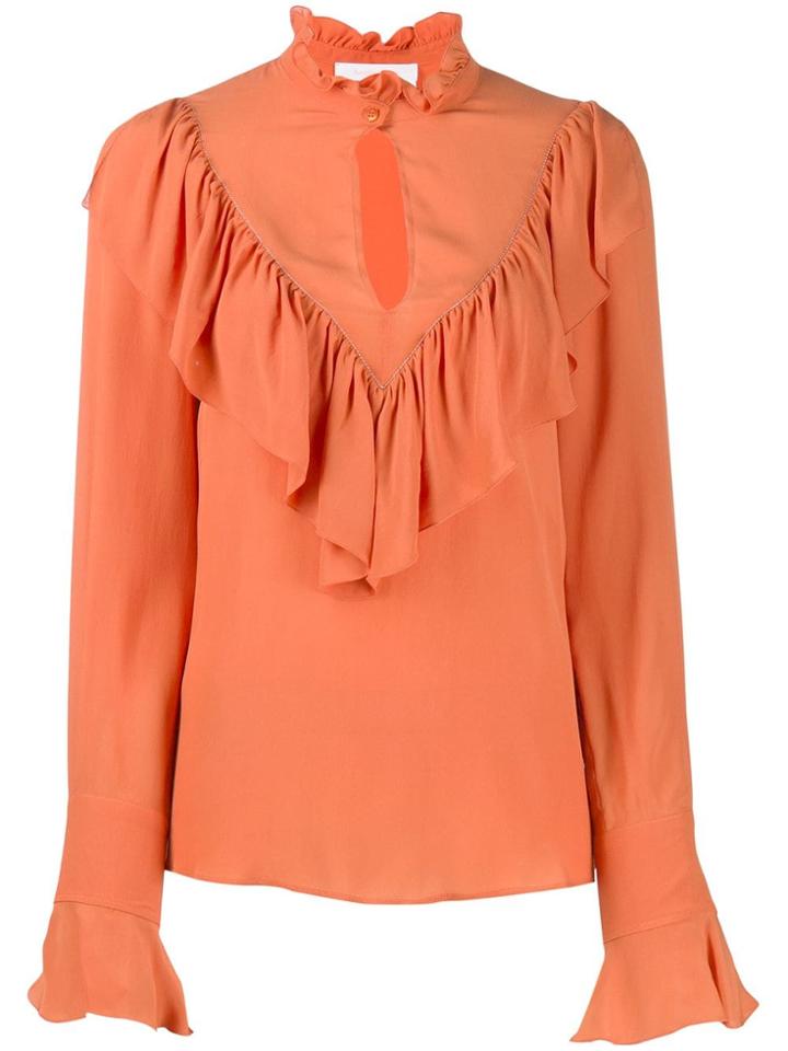 See By Chloé Ruffled Blouse - Orange