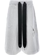 Marques'almeida - Jersey Shorts - Women - Cotton - Xs, Grey, Cotton