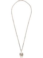 Roman Paul Winged Cross Necklace - Metallic