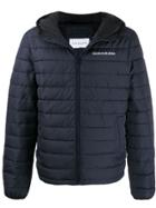 Calvin Klein Jeans Logo Print Padded Jacket - Black