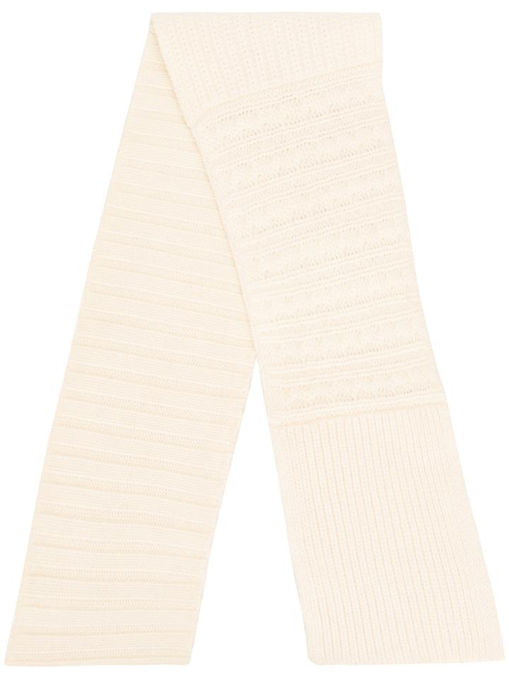 Mcq Alexander Mcqueen Chunky Knit Scarf - White