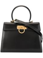 Salvatore Ferragamo Vintage Gancini Plate 2way Bag - Black