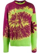 Misbhv Colour-block Knit Sweater - Green