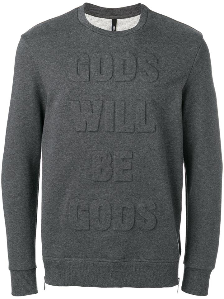 Neil Barrett Gods Will Be Gods Sweatshirt - Grey