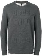 Neil Barrett Gods Will Be Gods Sweatshirt - Grey