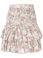 Isabel Marant Étoile Ruffle Tiered Mini Skirt - Neutrals