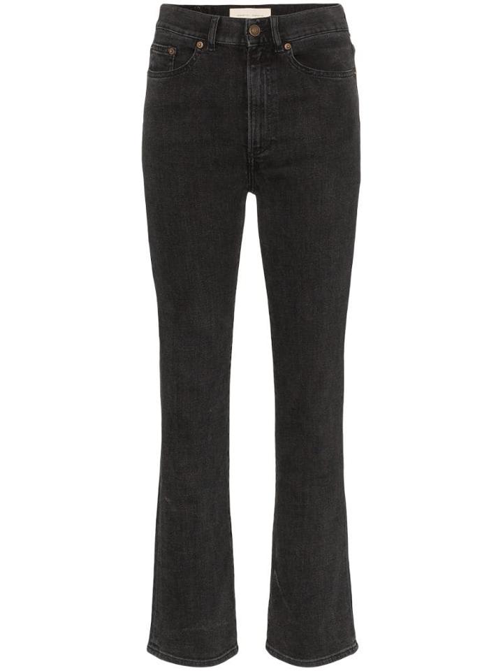 Jeanerica High-waisted Straight Leg Jeans - Black