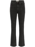 Jeanerica High-waisted Straight Leg Jeans - Black