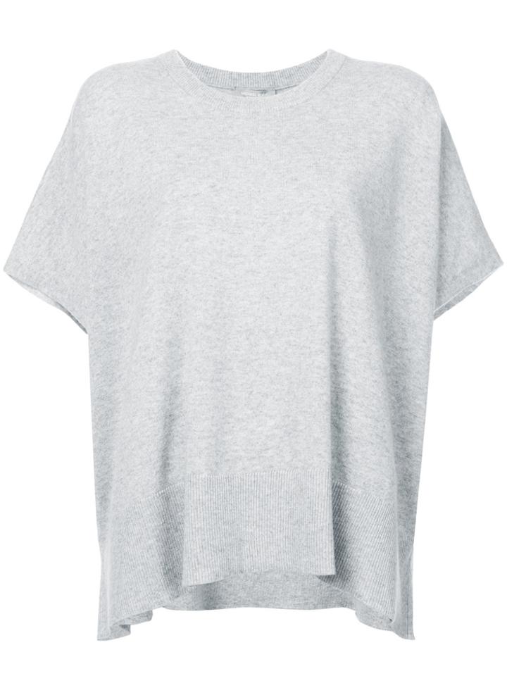 Michael Kors Collection Loose Fit Knitted Top - Grey