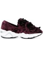 Suecomma Bonnie Floral Detail Slip-on Sneakers - Red