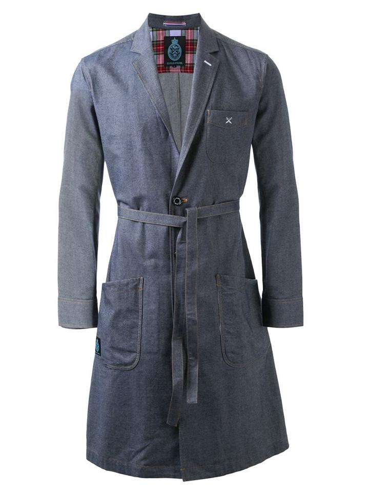 Guild Prime Tie Waist Single Breast Long Coat