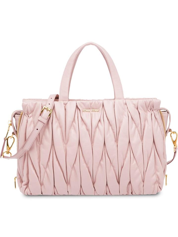 Miu Miu Avenue Travel Bag - Pink