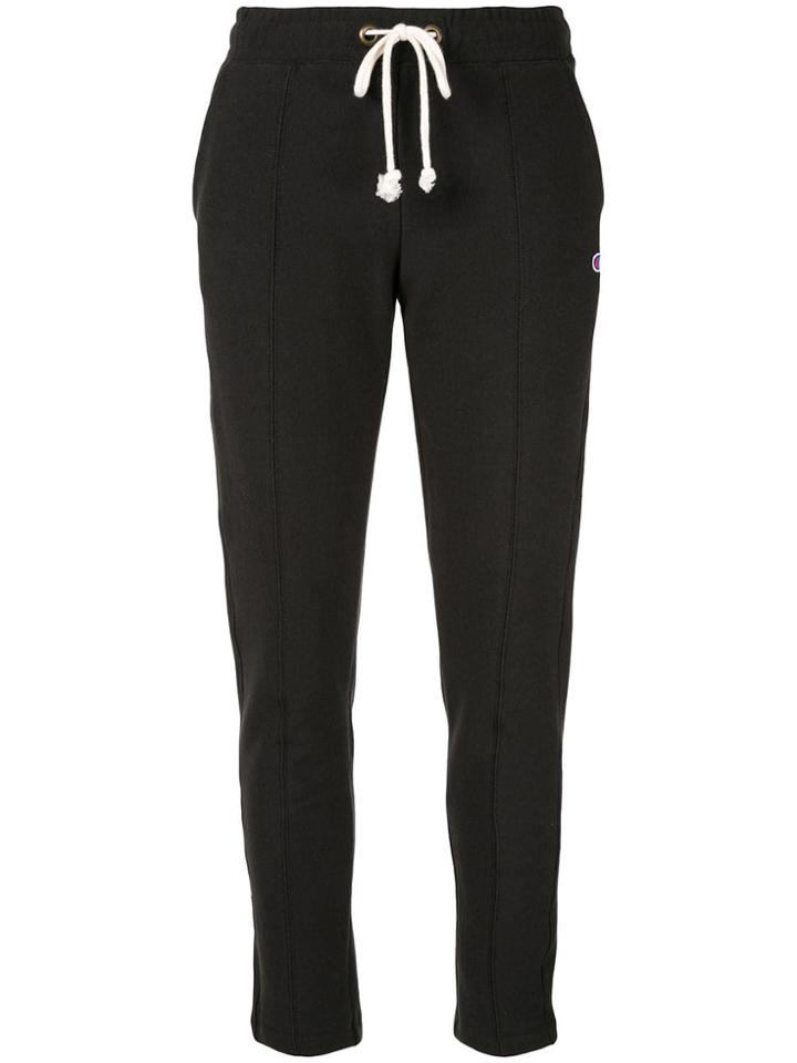 Champion Straight Hem Track Pants - Black
