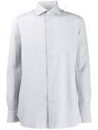 Ermenegildo Zegna Crinkled Striped Shirt - Blue